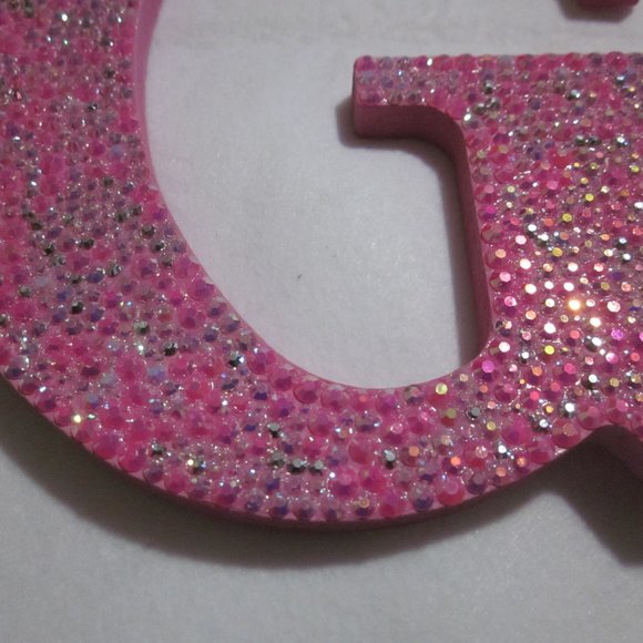 Pink Bling Letter G. - Picture 2 of 5